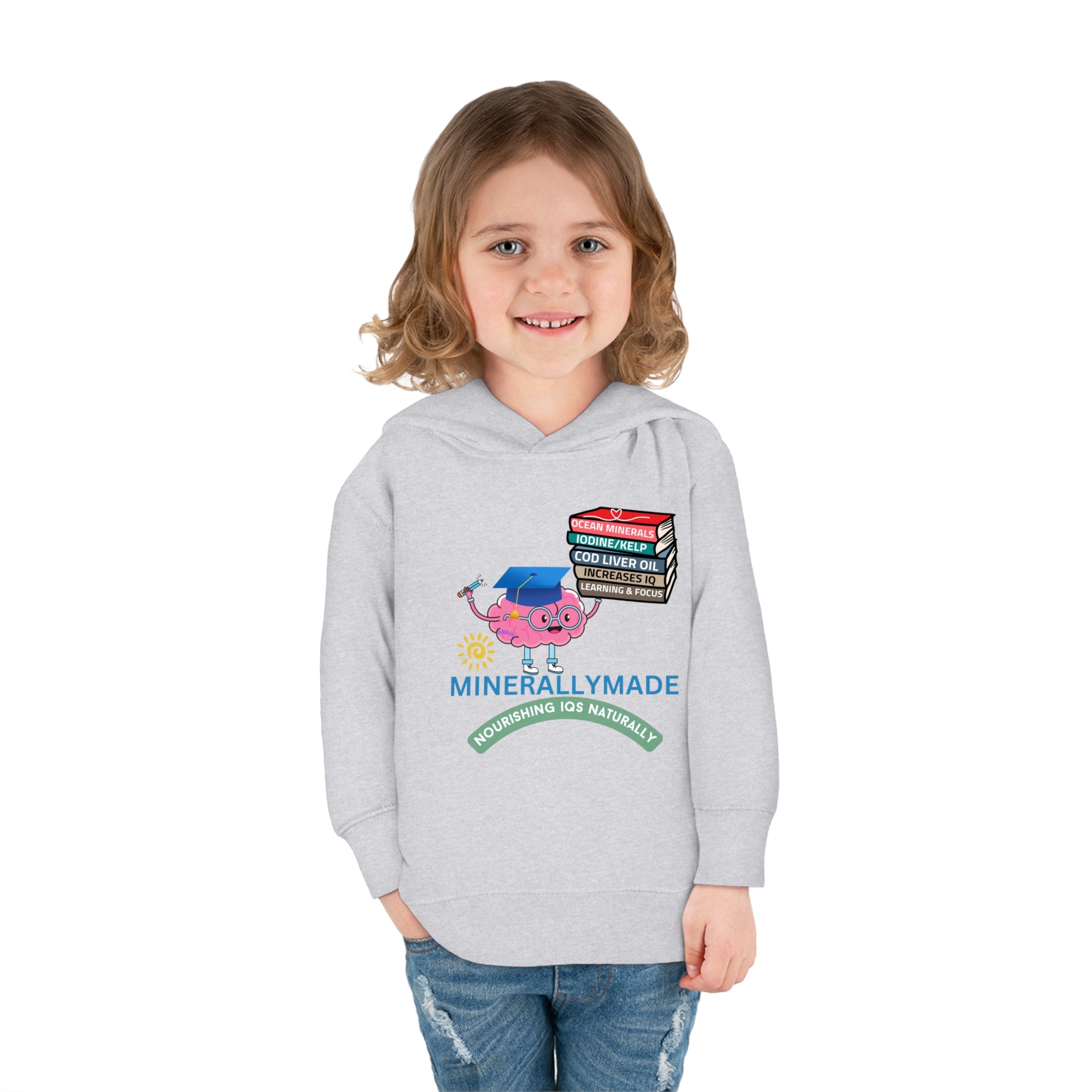 Minerallymade | Nourishing IQs Naturally | Toddler Pullover Fleece Hoodie