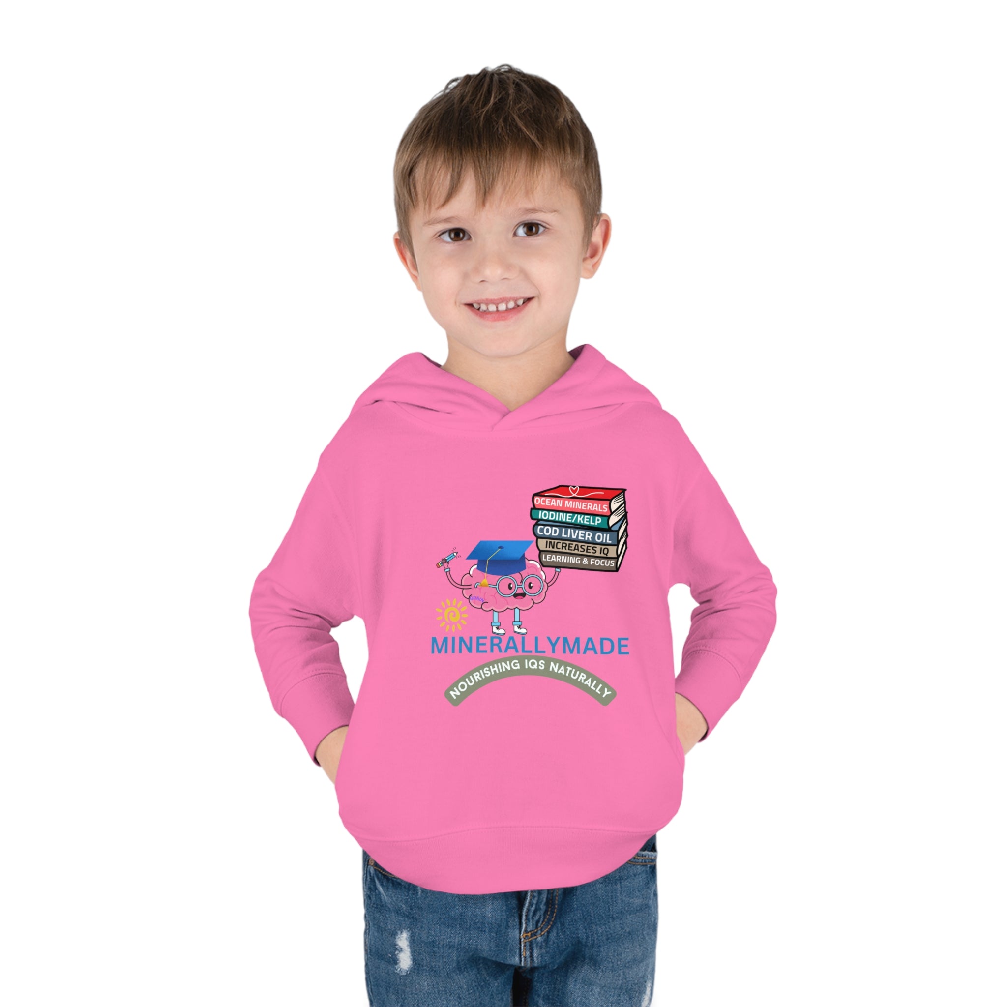 Minerallymade | Nourishing IQs Naturally | Toddler Pullover Fleece Hoodie