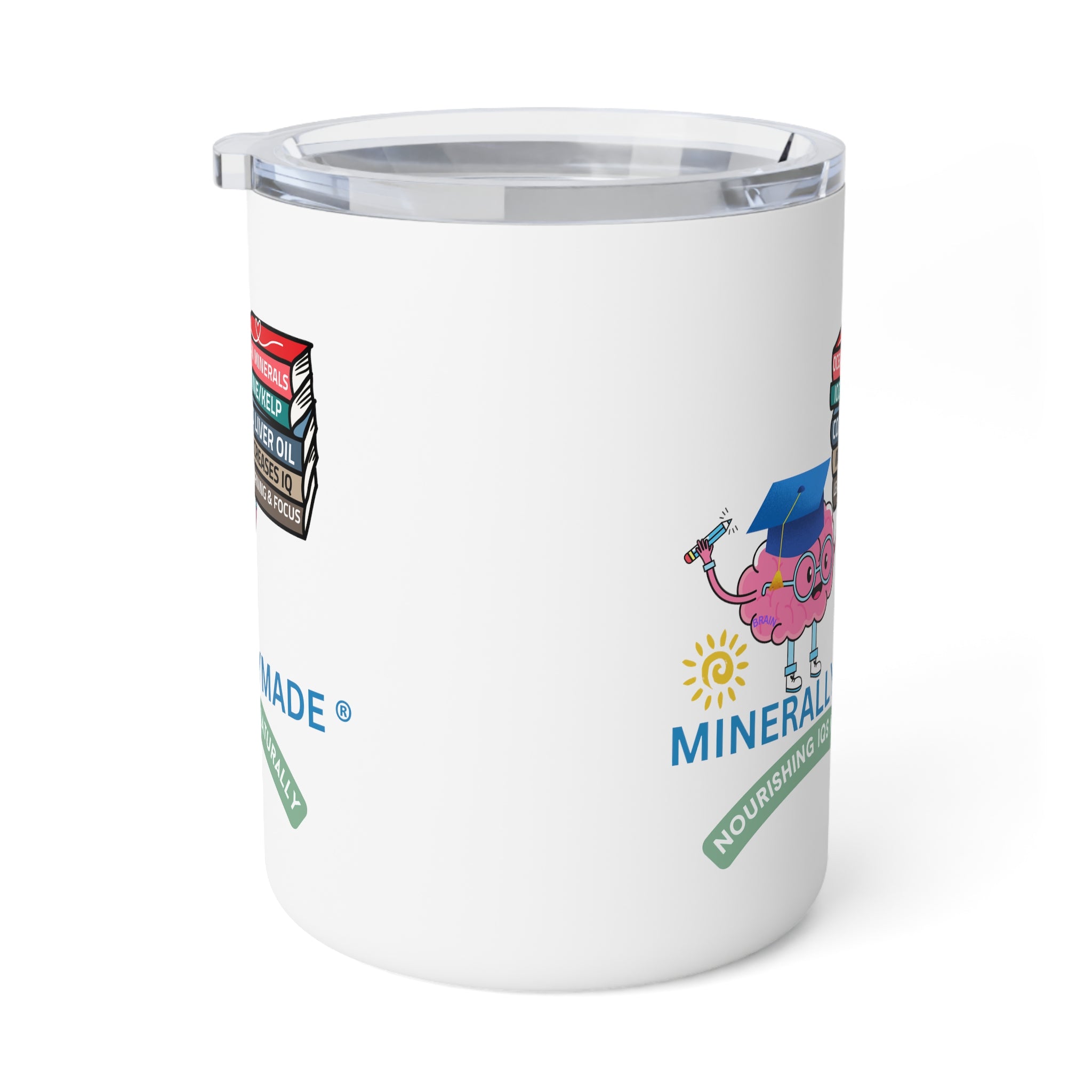Minerallymade | Nourishing IQs Naturally | Insulated Coffee Mug, 10oz