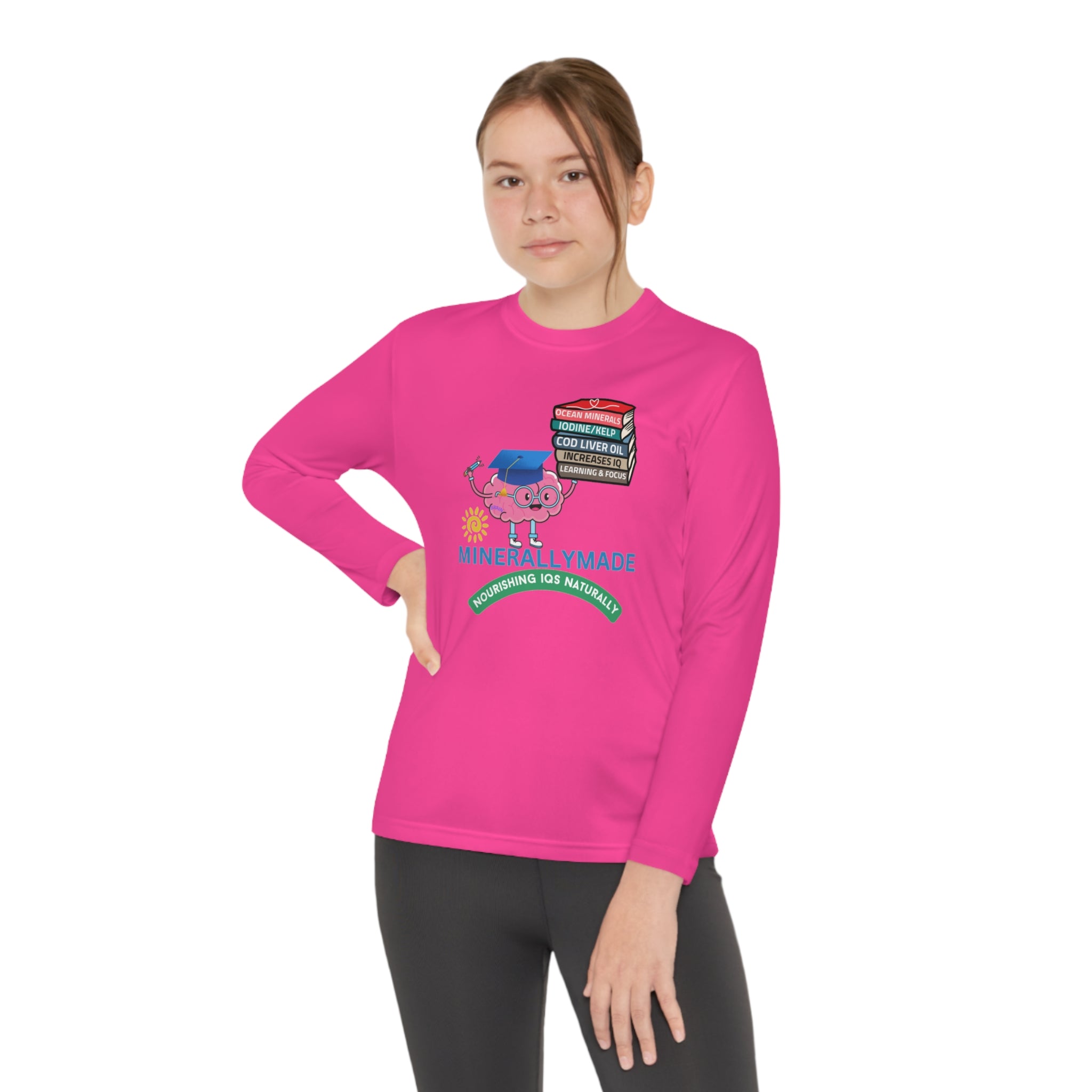 Minerallymade | Nourishing IQs Naturally | Youth Long Sleeve Competitor Tee