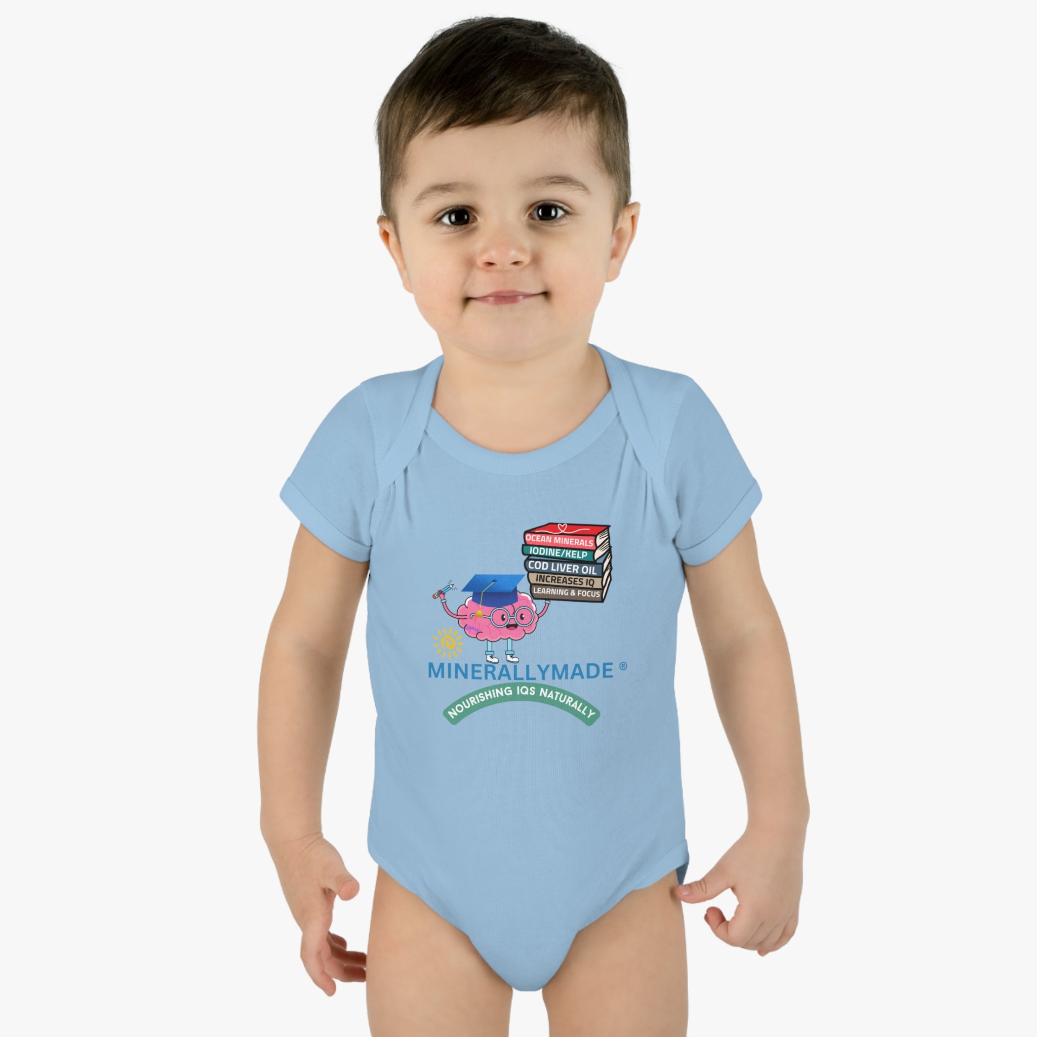 Minerallymade | Nourishing IQs Naturally | Infant Baby Rib Bodysuit