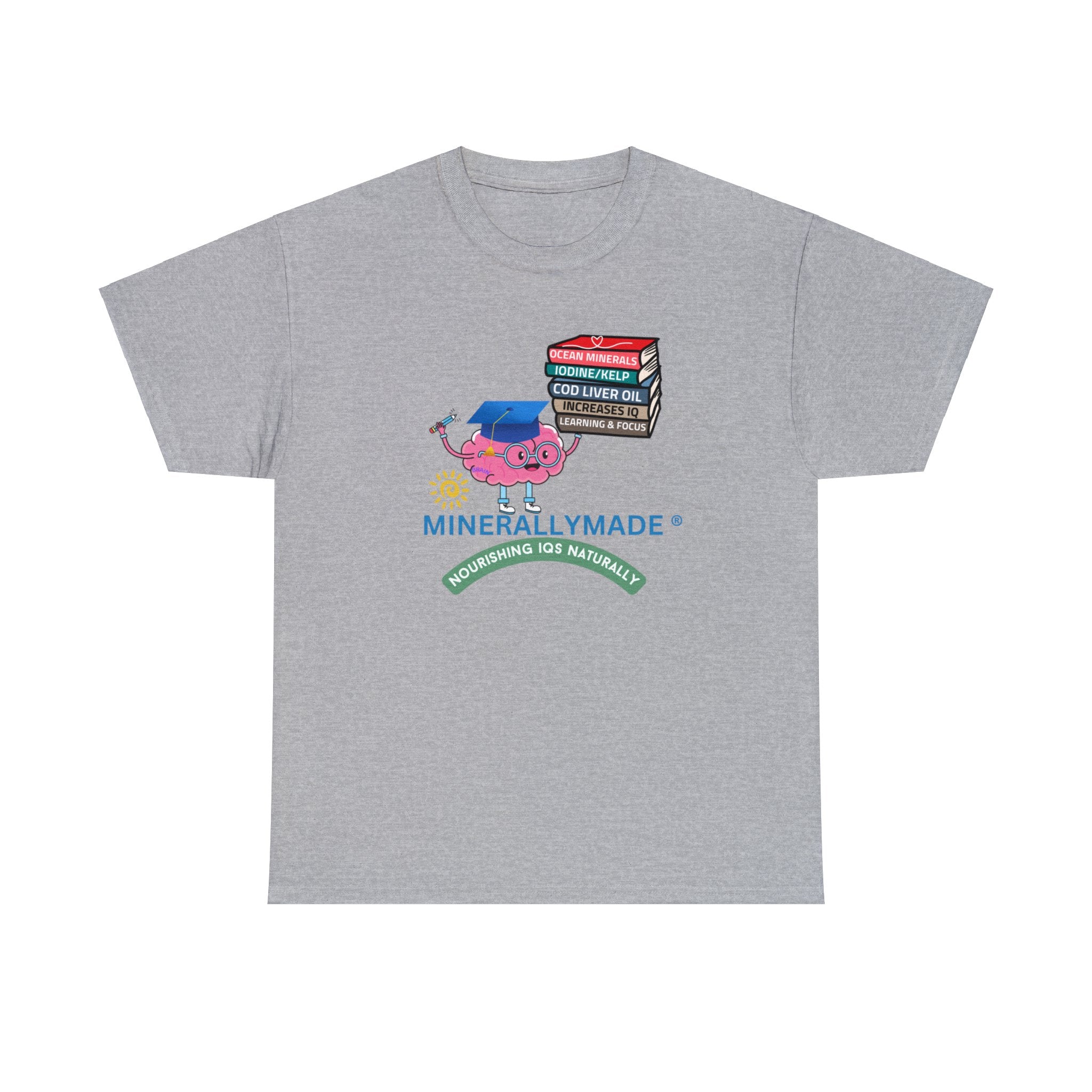 Minerallymade | Nourishing IQs Naturally | Unisex Heavy Cotton Tshirt