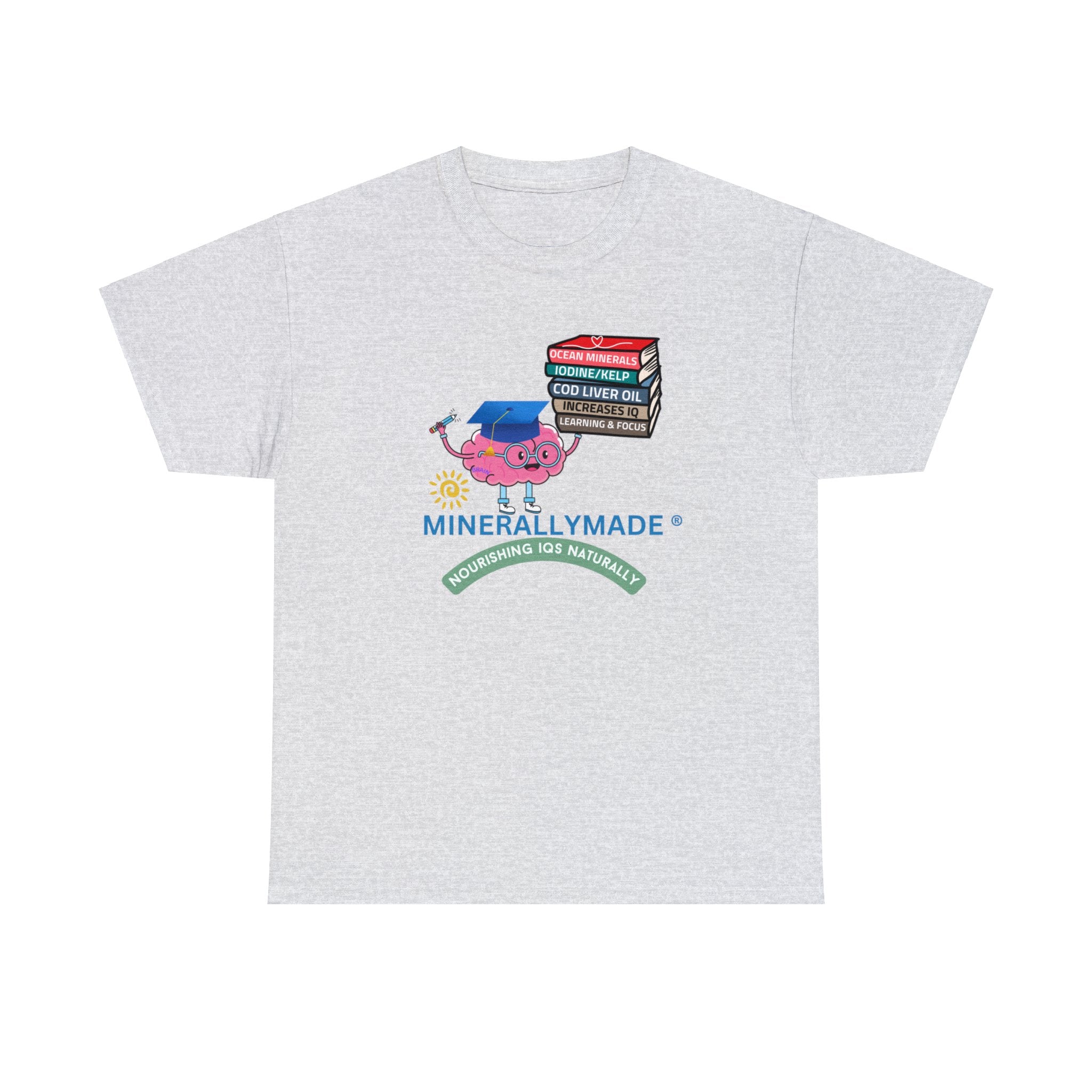 Minerallymade | Nourishing IQs Naturally | Unisex Heavy Cotton Tshirt