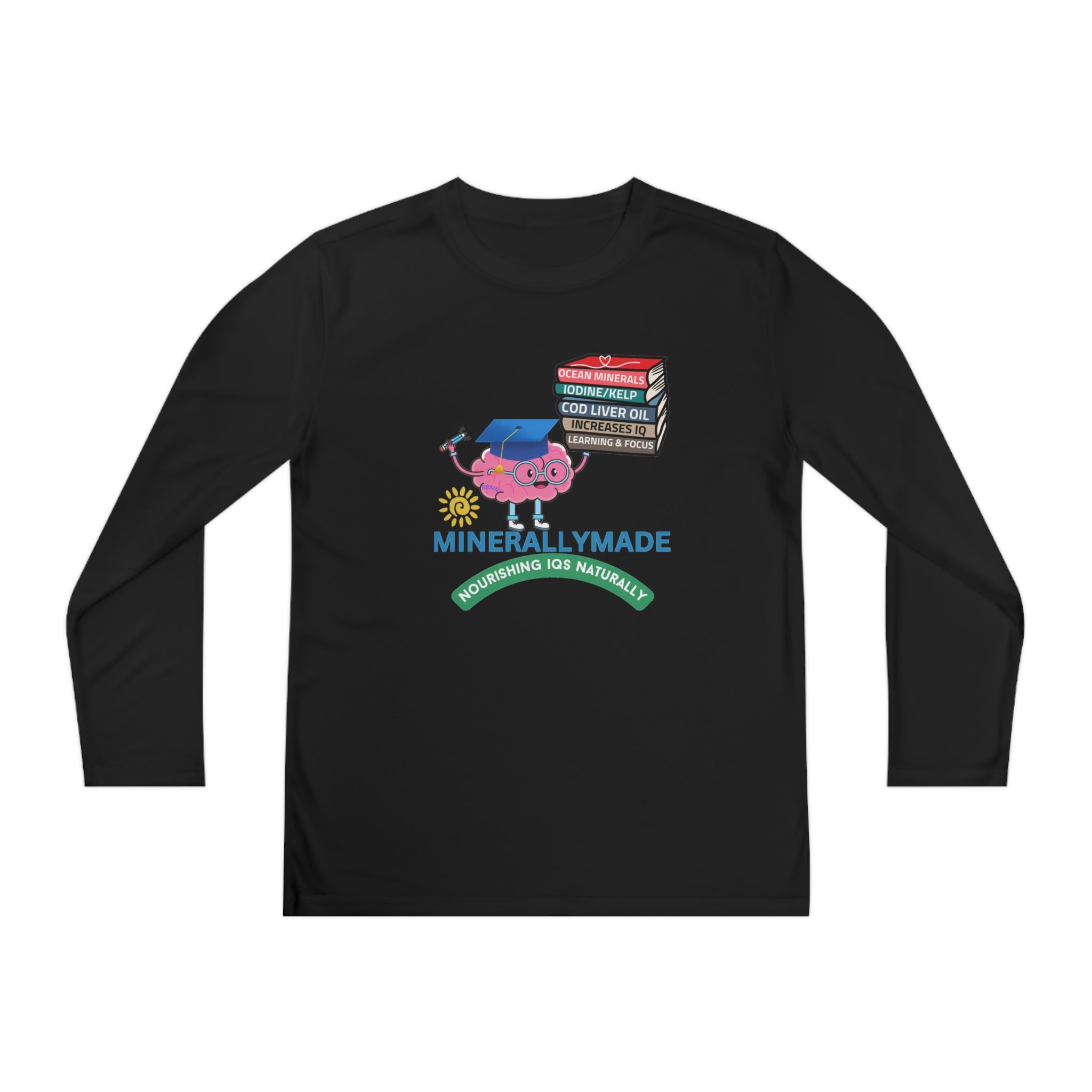Minerallymade | Nourishing IQs Naturally | Youth Long Sleeve Competitor Tee
