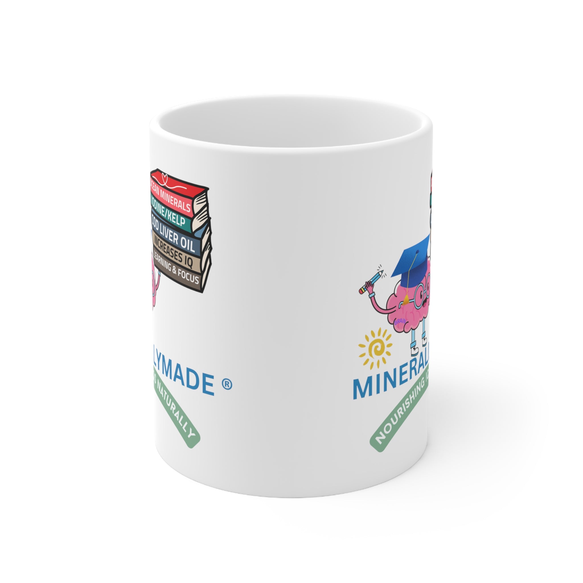Minerallymade | Nourishing IQs Naturally | Ceramic Mug 11oz